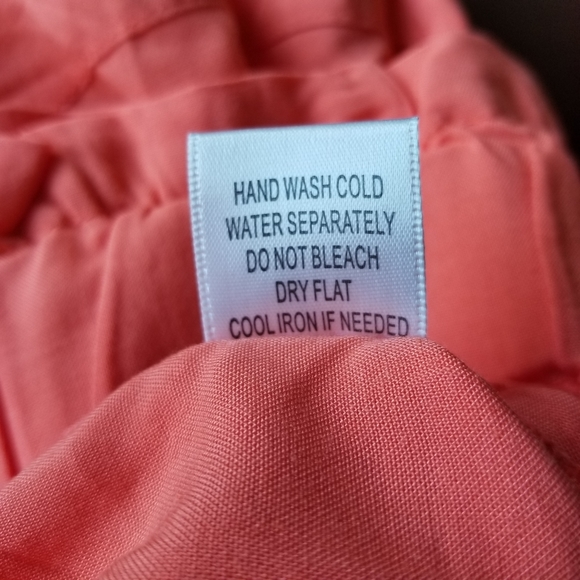 Francesca’s Dizzy Lizzy Paperbag Shorts Neon Coral - Picture 6 of 9